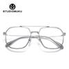 Gafas de Madera Studiomuku Cool Venta Limitada Montura de Gafas Cuadrada Retro Doble Puente Montura de Gafas con Diseño de Moda