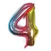 Globo digital de 16 pulgadas del 0 al 9 para Año Nuevo, luna llena, fiesta de cumpleaños, decoración, globo de película de aluminio degradado, venta al por mayor