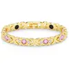Pulsera esférica hexagonal transfronteriza con un toque de alta gama, pulsera ancha desmontable cuatro en uno para hombre, accesorio de mano de comercio exterior europeo y americano