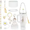 Accesorios Decorativos Stanley Correa de Mano de Cuerda Trenzada Estuche para Labial Llavero Duende Briqueta Funda de Silicona Antideslizante para Taza