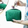 Bolsa Cosmética de Terciopelo Gran Capacidad Tela de Terciopelo Interlineada Bolsa de Almacenamiento para Cosméticos Bolso de Felpa de Alta Gama para Llevar en la Mano