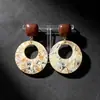 Pendientes antiguos elegantes franceses vintage de alta sensación, elegantes, de plata S925, de moda para mujer.