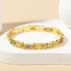 Pulseira Magnética de Hematita Gauss Tilenny, Venda Quente Transfronteiriça, Pulseira Magnética Dourada com Pedras de Diamante da Moda para Mulheres