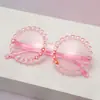 Óculos de Sol Quadrados Bling para Família Infantil Moda Transfronteiriça Óculos de Sol com Proteção Solar para Crianças Óculos de Sol de Praia para Bebê