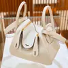 Nuevo Bolso Lindy Primavera/Verano 2024 Bolso de Hombro Cruzado de Moda Patrón de Lichi Piel de Vaca Togo Tc Bolso de Médico Mini