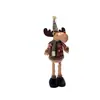 Boneca de Pelúcia de Natal da Moda Luxuosa Papai Noel Boneco de Neve Rena Elástica em Pé Decoração Presente