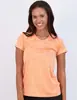 Nailon Catiónico Seda Transfronterizo Nueva Camiseta de Manga Corta para Mujer Verano Holgada Ropa de Fitness Deportiva Color Piel Hombro Derecho Secado Rápido Yoga