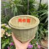 Cesto Pequeno de Bambu Produtos de Bambu Cesto de Vime de Bambu Tecido à Mão Caixa de Armazenamento Mini Porta-Lápis de Mesa Papelaria Criativa Cesto de Bambu Tecido