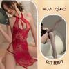 Lencería Sexy, Cheongsam Retro Sexy, Uniforme Sexy, Tentación, Hueco, Encaje Caliente, Lencería Coqueta Transparente