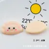 Sol arco-íris Nuvem branca Estrela Lua bolinho diy Copo de água adesivo decorativo material de celular acessório de tiara resina