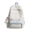 Mochila Escolar Fresca de Lunares Estilo Coreano para Chicas de Secundaria y Preparatoria, Mochila de Campus de Gran Capacidad de Nicho de Moda, Bolso Ligero de Doble Hombro