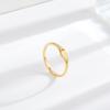 Anillo Simple de Acero de Titanio Plano Cepillado Estilo Coreano para Mujer Diseño Nicho Irregular de Alta Gama Lujo Ligero Celebridad de Internet Anillo Ins