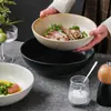 Tigelas de Cerâmica com Formato Simples e Único, Tigelas Grandes, Tigelas para Atacado, Louças para Uso Doméstico, Tigelas Criativas, Tigelas para Salada, Tigelas para Sopa, Tigelas para Ramen