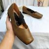 Em Estoque, Envia Imediatamente! Sapatos Mary Jane Ballet Retro Francês Versátil de Bico Quadrado Nariz de Porco Tira Cruzada Salto Grosso para Mulheres