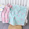 Toalla de baño para bebé de algodón al por mayor, gasa de seis capas, algodón clase A, absorbente, bolsa de verano para bebés y niños recién nacidos