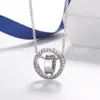 Versión de Alta Gama Shijia del Collar Ojo del Diablo para Mujer Presenta un Colgante de Cadena para Clavícula Corazón Latiente Cisne Dinámico de Swarovski