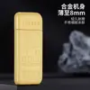 Ob933 Modelo Nuevo Creativo Barra de Oro Inflable Encendedor de Llama Abierta Metálico Compacto Personalizado de Moda al por Mayor Transfronterizo