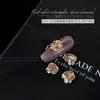 Zircón Brillante de Champagne Montón Diamante Joyería para Uñas Artísticas Azúcar Rocoso Maillard Huevo de Paloma Cuadrado Redondo Bola de Diamante Joyería para Uñas Artísticas