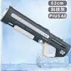 Pistola de Agua Eléctrica Continua de Pulso Extra Grande con Luces Intermitentes, Pistola de Chorro de Agua Potente de Alta Presión para Niños, Juguete para Niños de Gran Capacidad