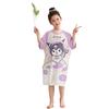 Pijama infantil novo 2024 verão algodão manga curta camisola de menina crianças médias e grandes menina pequena roupas pai-filho vestido