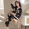 Atacado de Pijamas para Mulheres, Lançamento Primavera e Outono 2025, Roupa de Casa de Manga Longa, Conjuntos Outono e Inverno, Transmissão ao Vivo para Microempreendedores