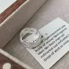 Anel Trançado em Prata de Lei S925 para Mulheres Design Coreano de Nicho High-End Simples Retro Estilo Ins Anel Little Red Book
