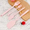 Espátula de Silicone Integrada, Faca para Manteiga, Faca para Misturar Creme, Pincel de Óleo, Pincel para Churrasco, Pincel de Confeitar que Não Solta Cerdas, Pincel para Temperar com Óleo