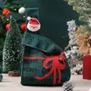 Bolsa de regalo de decoración navideña, bolsa de manzana de Santa Claus transfronteriza, bolsa de dulces para niños, empaque de manzana para Nochebuena