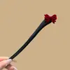 Horquilla Original Retro de Rosa y Sándalo Estilo Antiguo Dinastía Han Cheongsam Cabeza de Bola Diaria Nuevo Chinoiserie Accesorios para el Cabello