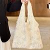 Bolso de Hombro Estilo Nuevo Estilo Perezoso Encaje Mariposa Estudiante Versátil Bolso Chaleco Bolso de Mano para Mujer Bolso Cruzado de Gran Capacidad
