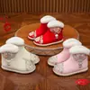 Zapatos Hanfu para Niñas, Estilo Nuevo Cálido de Invierno, Superficie de Cuero, Botas de Nieve de Estilo Chino Tradicional, Zapatos de Algodón Bordados Hechos a Mano para Año Nuevo de Bebé