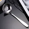 Cucharón de Sopa Creativo de Acero Inoxidable 304, Cuchara de Sopa para el Hogar, Cuchara Pública, Cuchara de Sopa para Hot Pot de Restaurante y Hotel, Venta al por Mayor por Fabricante