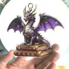 Adornos Navideños de Dragón para Árbol de Navidad Decoración de Árbol de Navidad Colgantes Decoraciones Navideñas con Forma de Dragón Regalos Navideños de Resina