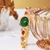 Nuevo Reloj para Mujer Reloj para Mujer Sense Incrustaciones de Pedrería Esfera Ovalada Pequeño y Moderno Reloj para Mujer
