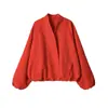 Novedades Verano 2026 Moda Callejera Femenina Transfronteriza Europea y Americana Chaqueta Bomber de Manga Larga W08 0523