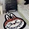 Alfombra de Imitación de Cachemira de Dibujos Animados, Alfombra Refrescante Antideslizante para Dormitorio, Alfombra para Sofá de Sala de Estar, Alfombra de Mesita de Noche para Sala de Estar