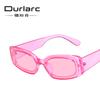 Gafas de sol de marco elegante estilo coreano Harajuku Hip Hop discoteca 2020 nuevas gafas de sol retro de color caramelo para mujer de moda