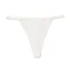 Calcinhas Femininas Sem Costura de Seda Gelada com Tira Fina, Estilo Europeu e Americano, Cor Lisa Simples, Tamanho Grande, Cintura Baixa, Tanga Adesiva Sexy, Calcinhas T-Back para Mulheres