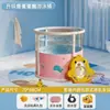 Tina de baño para bebé, plegable, para uso en casa, transparente, interior, para niños, recién nacidos, tina de baño, alberca