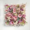 Suministro transfronterizo decoración de boda de primavera pared de flores de simulación paisajismo jardín de Monet pared de flores artificiales 3d fila de flores artificiales