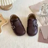Zapatos de Cuero para Niñas 2026 Primavera y Otoño Estilo Nuevo Zapatos Individuales para Niñas Zapatos de Princesa Estilo Británico Zapatos para Bebé Transpirables de Suela Blanda