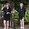 Wenyi Fan tamanho plus size Conjunto de Moda Feminino 2024 Verão Novo Casual Roupa Esportiva Solto Manga Curta Shorts Conjunto de Duas Peças