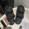 Sandálias Duplas e Chinelos Femininos de Verão Frescos Simples Cor Sólida Casual para Uso Externo Chinelos de Sola Macia V502ezck