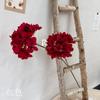 Hortênsia pagoda de duas cabeças flor artificial de casamento hortênsia de galho único corredor do salão de casamento decoração de hotel arranjo de flores flor artificial