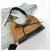 Bolso de Hombro Acolchado con Lazo Estilo Coreano de Nicho para Mujer, Nuevo Bolso Tipo Cesta de Verduras de Otoño, Gran Capacidad