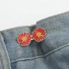 Botón de Cintura de Margarita Pequeña Cinturilla de Jeans Desmontable Hebilla Metálica Ajustable Herramienta Adelgazante de Cintura