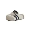 Pantuflas Cerradas de Suela Gruesa para Mujer, Para Usar al Aire Libre, Nuevo Estilo Primavera 2026, Con Cordones, Que Aumentan la Altura, Zapatillas Versátiles tipo Birkenstock, Slip-On, Alemanas para Entrenamiento