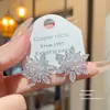 Brincos Super Brilhantes de Prata 925 com Pino, Personalizados com Zircônia Total, Estilo de Luxo Leve de Alta Qualidade, Brincos Populares, Acessórios de Orelha de Moda Elegantes e Requintados para Mulheres