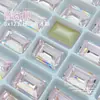 Superventas 8*12Mmk9 Diamante de Cristal Rectangular de Ángulo Recto Accesorios Vidrio Brillante Arte de Uñas Diamante para Uñas Joyería Al Por Mayor