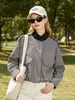 Para Comercio Exterior Transfronterizo al por Mayor 2026 Nueva Moda Femenina Europea y Americana Chaqueta Bomber Retro Moderna de Cuadros